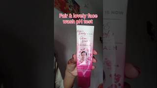 Shocking😳 Fair amp Lovely face wash ph test review shorts phtest fairlovely facewash review [upl. by Einnor808]