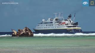 Millennium Atoll  South Pacific  Lindblad ExpeditionsNational Geographic [upl. by Adne]