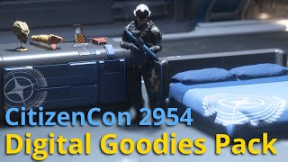 Star Citizen  CitizenCon 2954 Digital Goodies Pack finally here [upl. by Retrop]