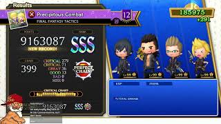 Theatrhythm Final Bar Line  Precipitous Combat FF TACTICS Supreme Perfect Chain [upl. by Ahsiem415]