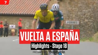 Vuelta a España 2024 Stage 18 Highlights [upl. by Katharine598]