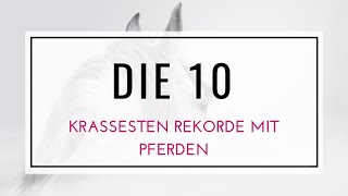 DIE 10 krassesten Rekorde von Pferden [upl. by Swanhilda396]