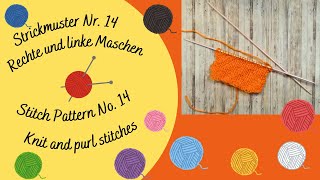 Strickmuster Nr 14  Stitch Pattern No 14 [upl. by Neitsirhc]