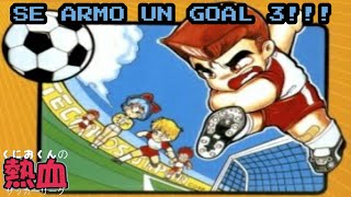 KUNIO KUN NO NEKKETSU SOCCER GOAL 3  Nos tiran con de todo  1 [upl. by Dleifniw]