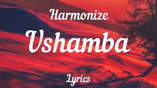 Harmonize  Ushamba  Lyrics Video 🎵 [upl. by Lacee330]