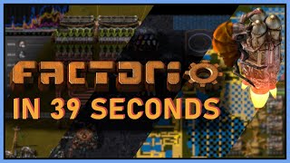 Factorio in 39 seconds Factorio Shorts [upl. by Okihcas]