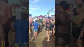 El marino mexicano salva al niño de ahogarse en la playa de guayabitos Nayarit México armada [upl. by Eanahc]