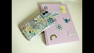 How to Make Stickers  A DIY Phone Case [upl. by Akimaj]