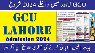 GCU lahore admission 2024  Latest admissions 2024 GC university lahore MsMphil admission 2024 [upl. by Nezah]