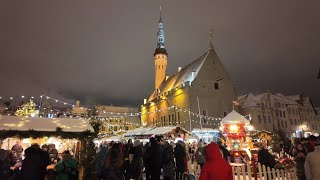 ЭстонияТаллинн РОЖДЕСТВЕНСКАЯ ЯРМАРКА Vabaduse⏩Ратушная estonia tallinn Christmas Jõuluturg [upl. by Oah]