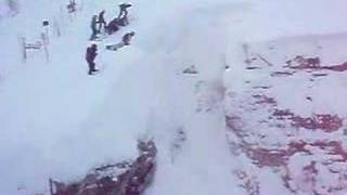 Brandon Skiing Corbets Couloir [upl. by Aspasia]