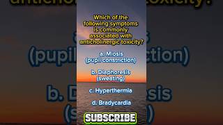 Which of the following symptoms is commonly associated with anticholinergic toxicity [upl. by Akkahs]