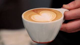 How to Make a Latte Art Heart  Perfect Coffee [upl. by Airretnahs]