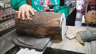 EthAnswers Cutting Log Cookies On a Bandsaw With The Little Ripper High In Fibre [upl. by Ahsiekar]