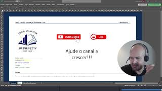 Simulação de Monte Carlo  Aprenda como determinar o valor justo de uma opções de ação [upl. by Intirb107]