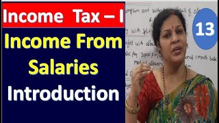 13 quotIncome from Salariesquot  Introduction from Income Tax Subject [upl. by Roman]