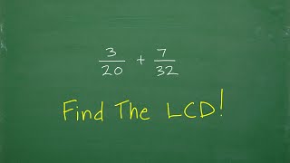 How to Find The LCD Lowest Common Denominator The EASY WAY [upl. by Nyloj229]