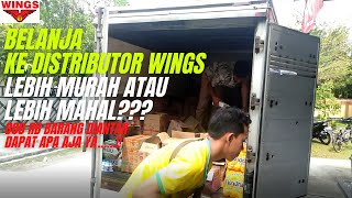 BELANJA PRODUK WINGS KE DISTRIBUTOR  800000  DIANTAR KE TOKO  DAPAT APA SAJA YA [upl. by Ecertal492]