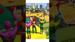 GTA 5 Spiderman Falling Off Highest Buildings gta gta5 ytshorts shortvideo [upl. by Leontine]