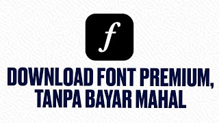 Download Font Premium GRATISAN EMANG BOLEH Adobe Font [upl. by Basilius884]