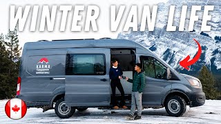 Van Life is so Magical in CANADA A snowy day 🇨🇦 [upl. by Loggia]