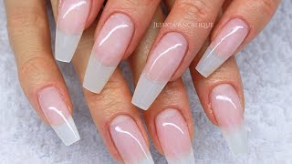 ♡ How To Natural Gelnails with Tips [upl. by Cadal469]