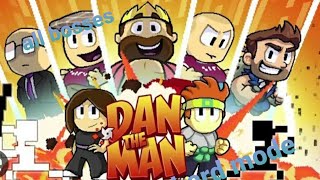 dan the man hard mode all bosses [upl. by Xxam]