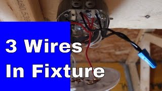 How To Wire A Light Fixture With Red Black And White Wires [upl. by Elleryt206]