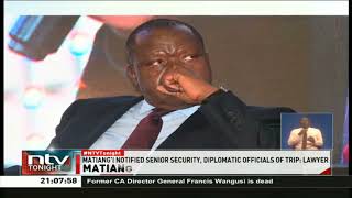 Matiangi rubbishes reports that he ran away from the country terming them unfair an unfortunate [upl. by Nnaaihtnyc]