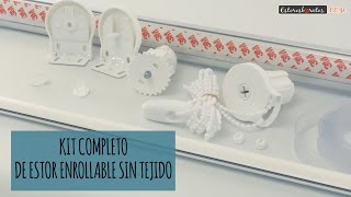 Cómo se monta una tela de estor en nuestro kit enrollable [upl. by Alegna]