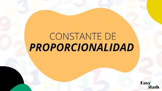 Constante de proporcionalidad [upl. by Lillis157]