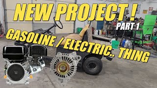 S4 E36 New project gasolineelectric Cushman golf cart 212 cc predator swap [upl. by Leidag]