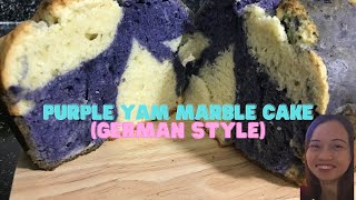 PURPLE YAM MARBLE CAKE GERMAN STYLE purple yam recipe [upl. by Laughlin]