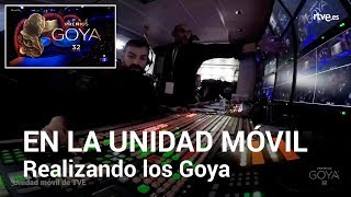 Los Goya 2018 desde la unidad móvil de TVE [upl. by Stace]