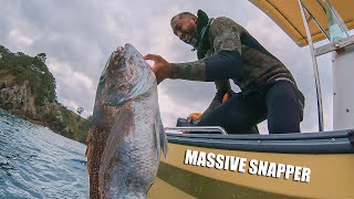 I Nearly Gave Up  SPEARFISHING MONSTER SNAPPER [upl. by Iosep]