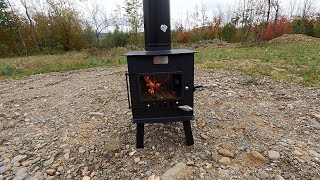 We Finally Have Heat Wood Stove Install in the Shed [upl. by Llertrac492]