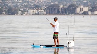 SUP Fishing on the ISLE Glider All Water Model [upl. by Odlanier]