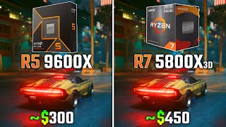 RYZEN 5 9600X vs RYZEN 7 5800X3D  Test in 6 Games [upl. by Mulligan984]