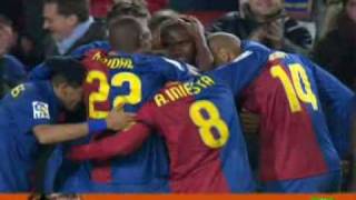 FC BARCELONA 4 vs 1 NUMANCIA golazo de MESSI 24012009 alta calidad [upl. by Adnovad]