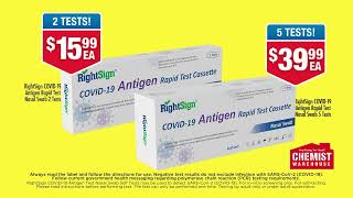 Rapid Antigen test available at Chemist Warehouse [upl. by Lali898]