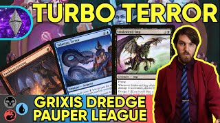 TURBO TERROR Grixis Dredge MTG Pauper Homebrew Gameplay [upl. by Mairem]