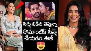 Daksha Nagarkar About Romantic Scenes  Naga Chaitanya  Daksha Nagarkar Interview  News Buzz [upl. by Enilarac]