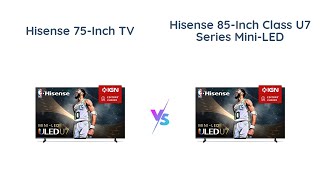 📺 Hisense 75Inch vs 85Inch U7 Series MiniLED ULED 4K TV 🆚 Which is the Better Pick 🤔 [upl. by Asyla650]