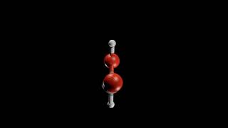 3d Molecular structure of formic acid [upl. by Eliath]