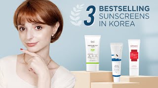 Top 3 Bestselling Korean Sunscreens in South Korea AD [upl. by Shir]