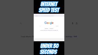 Internet Speed Test under 30 Seconds [upl. by Susann106]