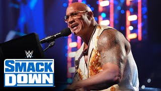 FULL SEGMENT – The Rock blasts Rhodes and Rollins in a Rock Concert March 15 2024 [upl. by Orecic]