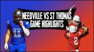 Needville vs St Thomas  2019 Week 2 Football Highlights [upl. by Ecyac]