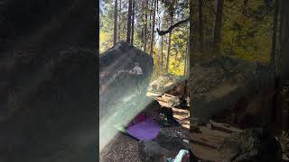 Yosemite Bouldering  Ahwahnee No Fur V3 [upl. by Siesser]