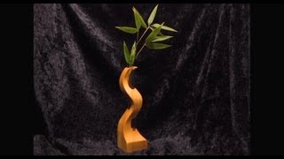 small Wood Vase on the Bandsaw  HowTo [upl. by Dwan]